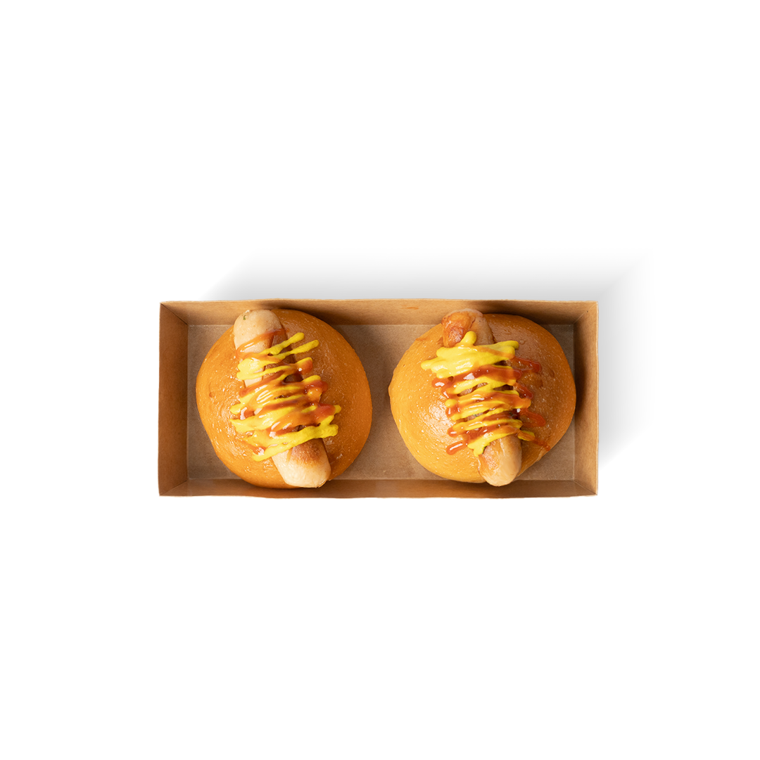 German Sausage Bun with Mustard (2pcs)