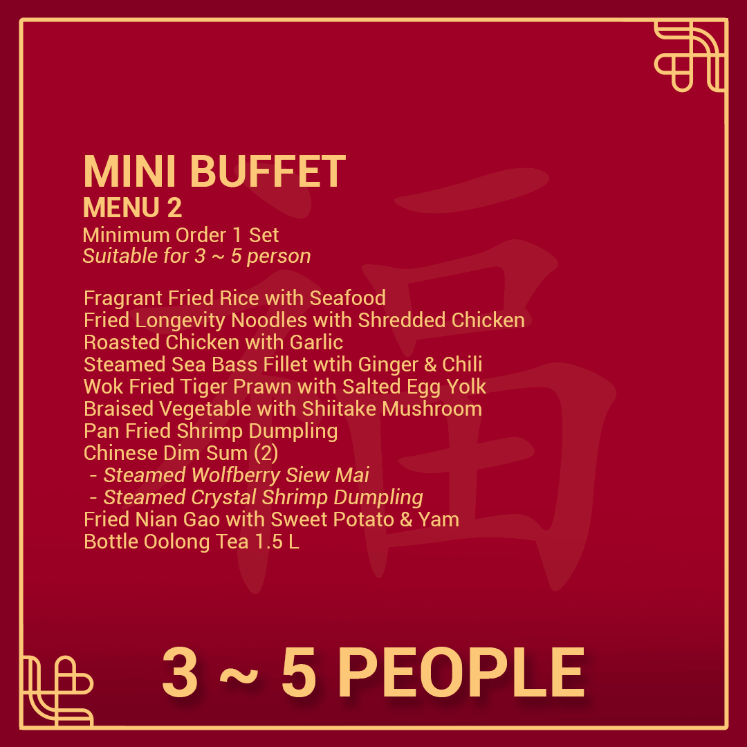 Mini Buffet 3 ~ 5 Person - Menu 2