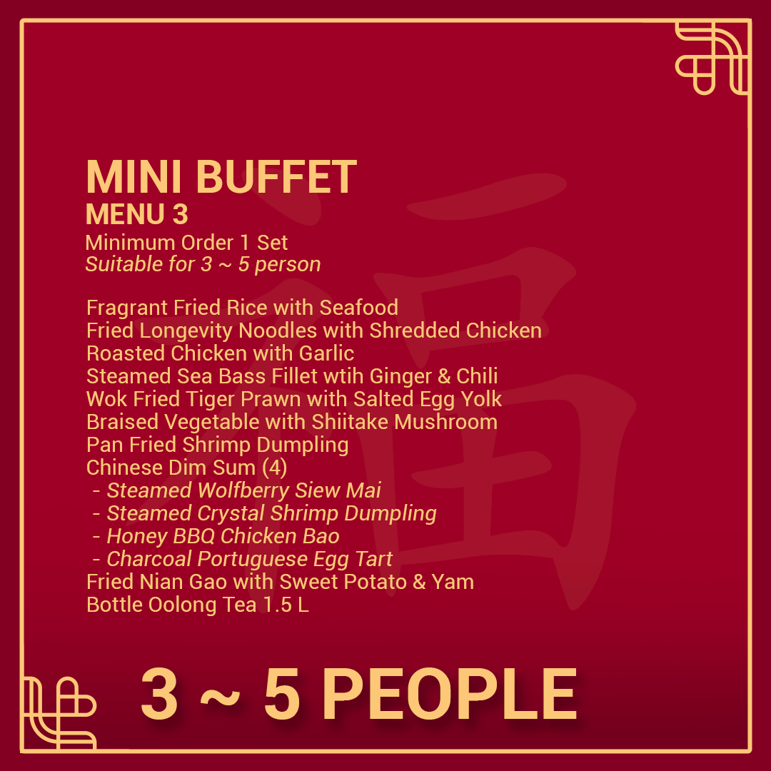 Mini Buffet 3 ~ 5 Person - Menu 3