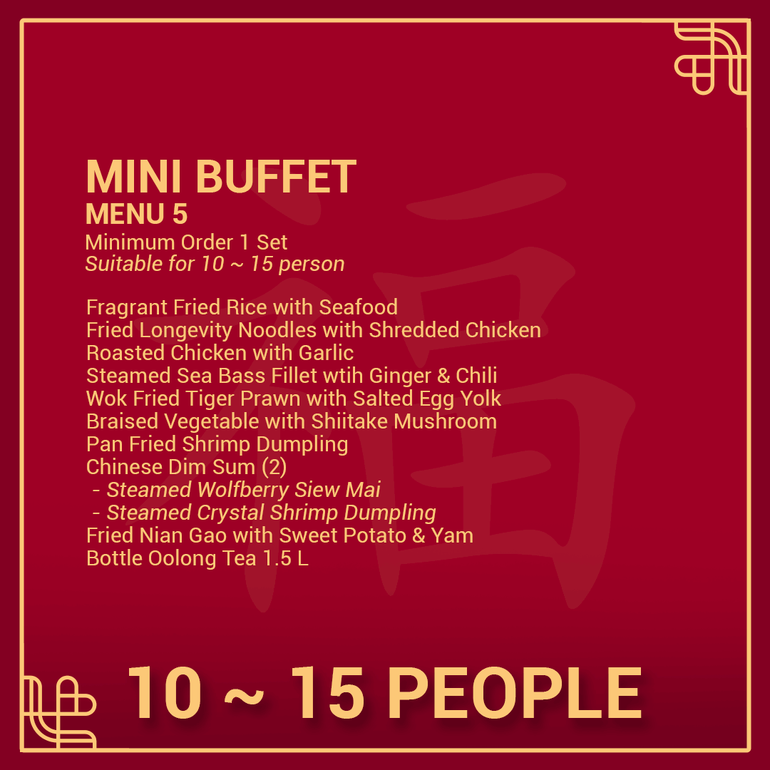 Mini Buffet 10 ~ 15 Person - Menu 5